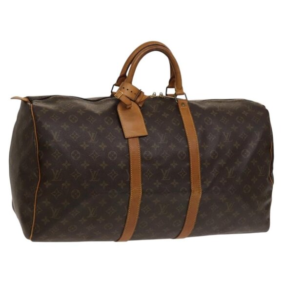LOUIS VUITTON Monogram Keepall 55 Boston Bag M41424 LV Auth 131776 - Picture 1 of 16